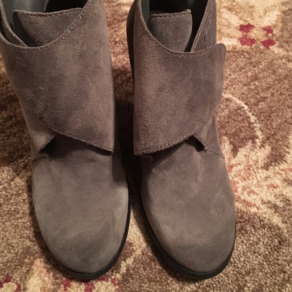BCBG wedge ankle boots